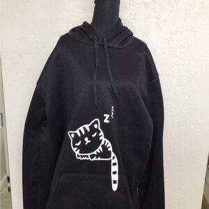 Black Cat Hoodie for Pet Lovers